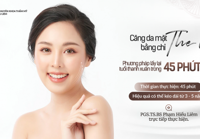 Căng da mặt bằng chỉ THE UP