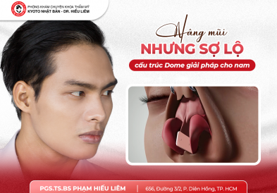 Muốn nâng mũi nhưng sợ lộ? Nâng mũi cấu trúc Dome là giải pháp dành cho nam giới