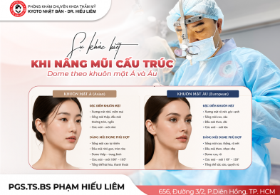Sự khác biệt khi nâng mũi cấu trúc dome theo khuôn mặt Á và Âu