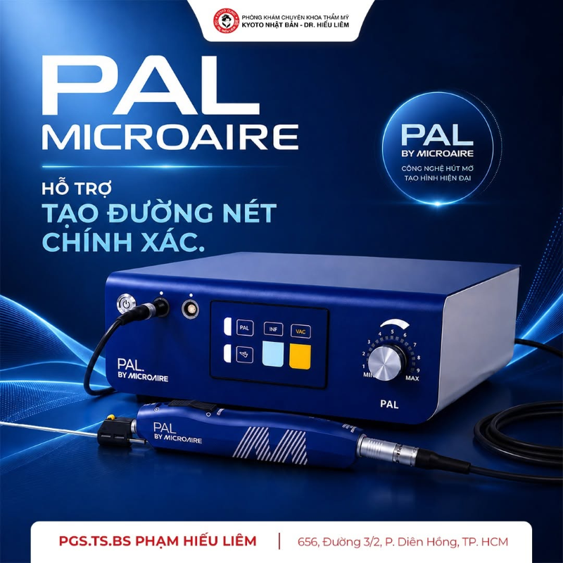 Công nghệ hút mỡ PAL (Power-Assisted Liposuction) hỗ trợ hút mỡ tạo hình thành bụng