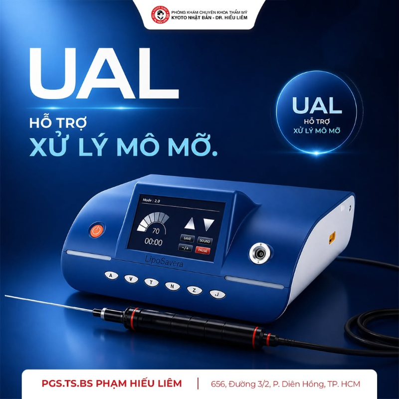 Công nghệ sóng siêu âm Ultrasound Assisted Liposuction (UAL) hỗ trợ xử lý mô mỡ