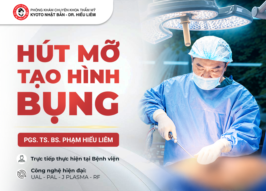 Hút mỡ tạo hình thành bụng công nghệ hiện đại do Bác sĩ PHạm Hiếu Liêm trực tiếp thực hiện