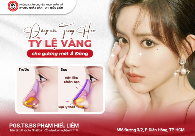 Dáng mũi Trung Hoa - Tỷ lệ vàng cho gương mặt Á Đông