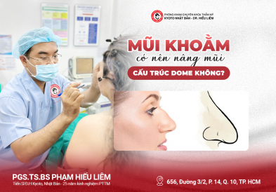 Mũi khoằm có nên nâng mũi cấu trúc dome không?
